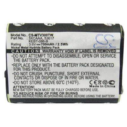 Replacement Battery for Motorola FV300 FV500, FV700, – 700mAh / 2.52Wh