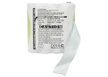 Replacement Battery for Motorola  M370H1A – Two-Way Radio – 700mAh / 4.8V