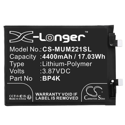 Replacement Battery for Xiaomi  22101320C – Mobile, SmartPhone – 4400mAh / 17.03Wh / 3.87V
