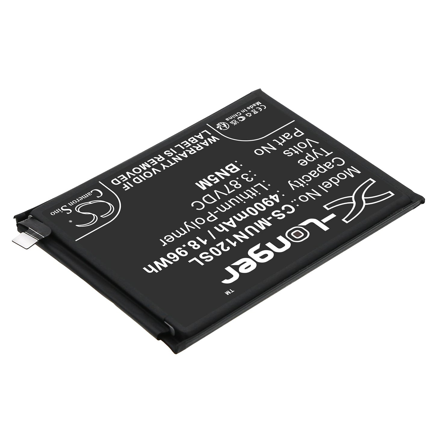 Replacement Battery for Redmi  23021RAA2G – Mobile, SmartPhone – 4900mAh / 18.96Wh / 3.87V