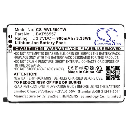 Replacement Battery for Motorola  CLS1000 – Two-Way Radio – 900mAh / 3.33Wh / 3.7V