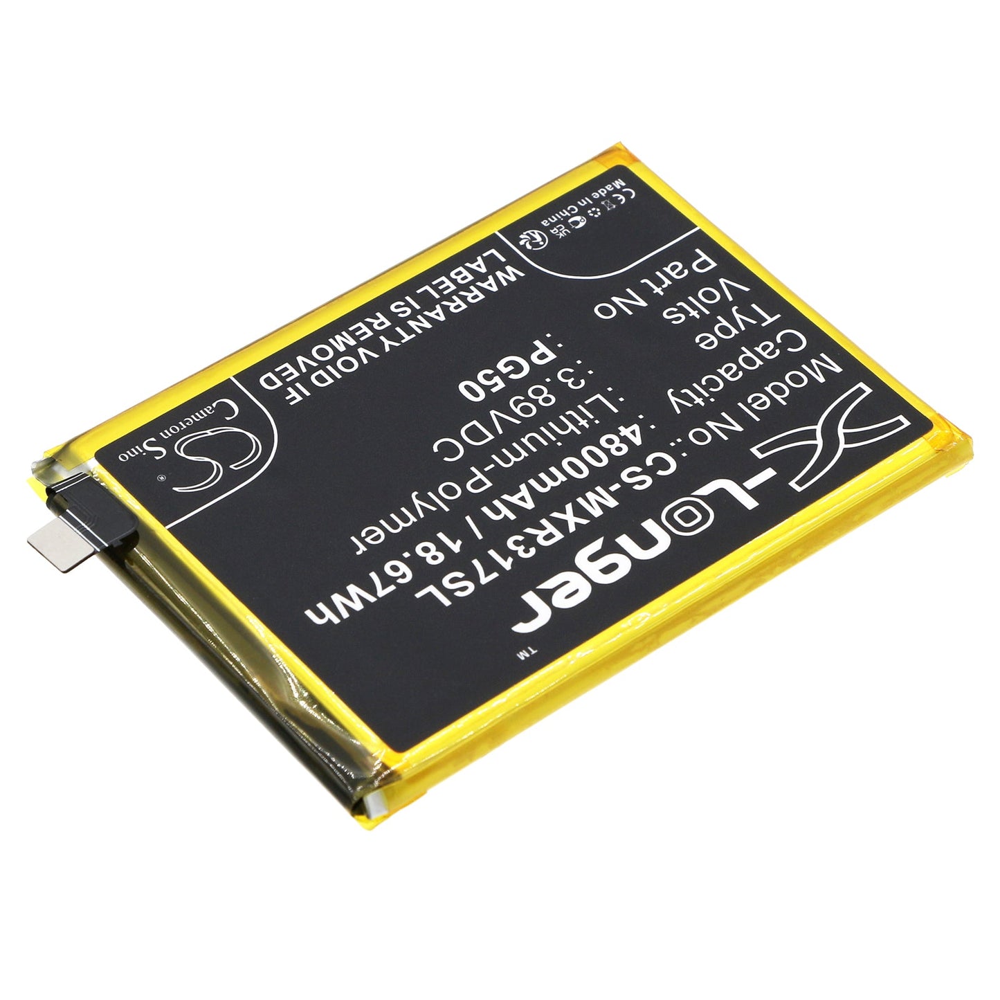 Replacement Battery for Motorola  Moto G Stylus 2023 – Mobile, SmartPhone – 4800mAh / 18.67Wh / 3.89V