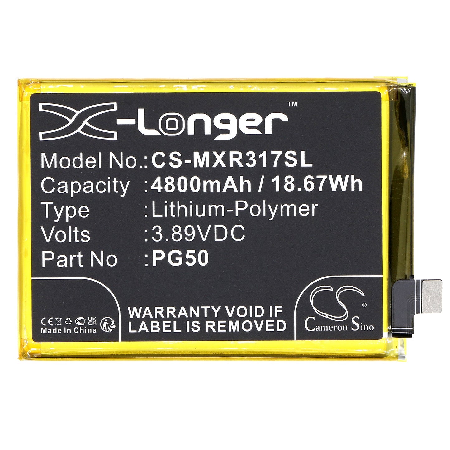 Replacement Battery for Motorola  Moto G Stylus 2023 – Mobile, SmartPhone – 4800mAh / 18.67Wh / 3.89V