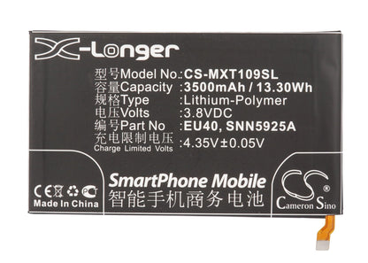 Replacement Battery for Motorola  Droid Maxx – Mobile, SmartPhone – 3050mAh / 11.59Wh / 3.8V