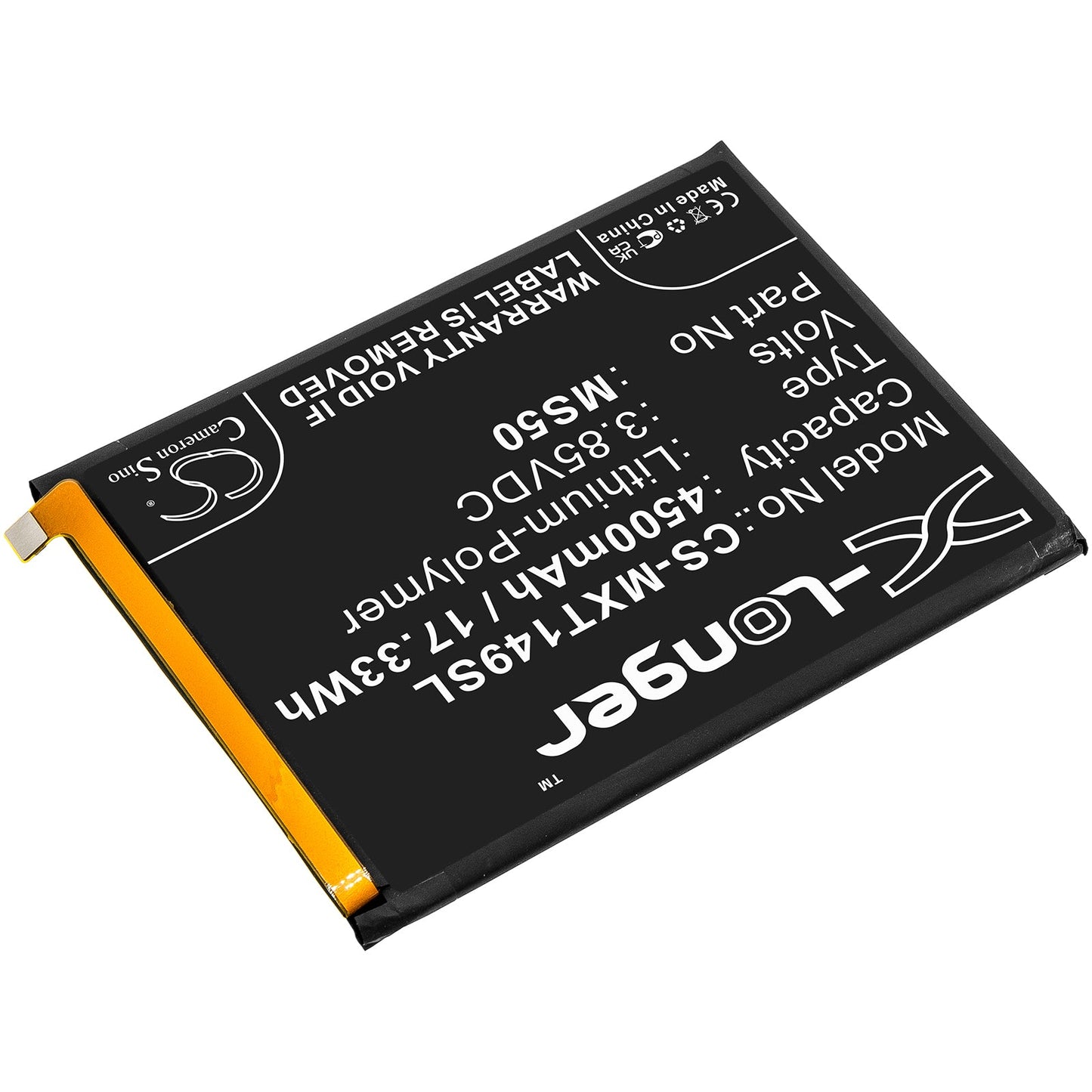 Replacement Battery for Motorola  Moto G50 5G – Mobile, SmartPhone – 4500mAh / 17.33Wh / 3.85V