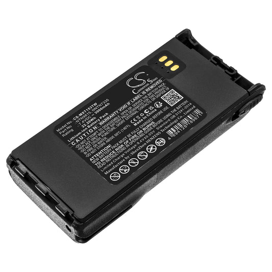 Replacement Battery for Motorola  MT1500 – Two-Way Radio – 3000mAh / 22.20Wh / 7.4V