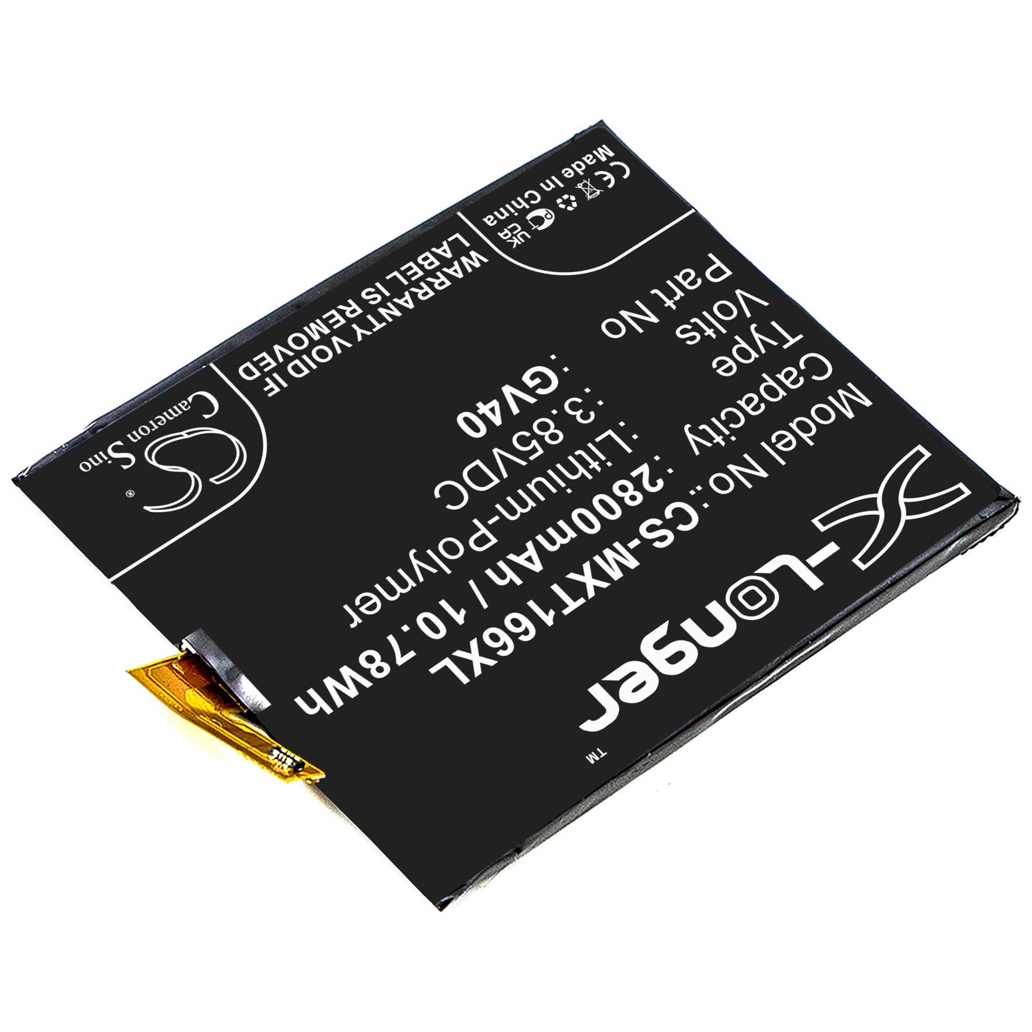 Replacement Battery for Motorola  Moto Z Droid Force – Mobile, SmartPhone – 2800mAh / 10.78Wh / 3.85V