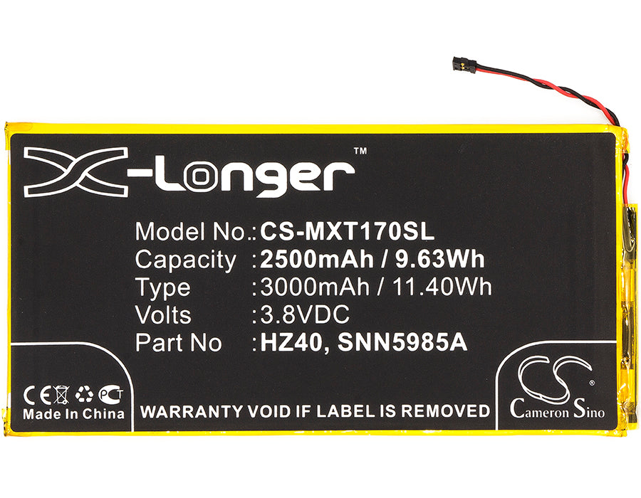 Replacement Battery for Motorola  Moto Z2 Play – Mobile, SmartPhone – 2800mAh / 10.64Wh / 3.8V