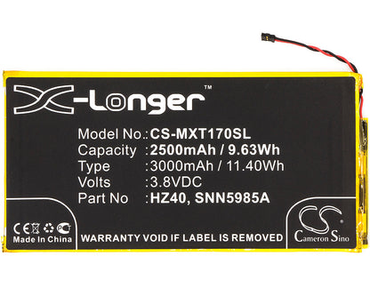 Replacement Battery for Motorola  Moto Z2 Play – Mobile, SmartPhone – 2800mAh / 10.64Wh / 3.8V