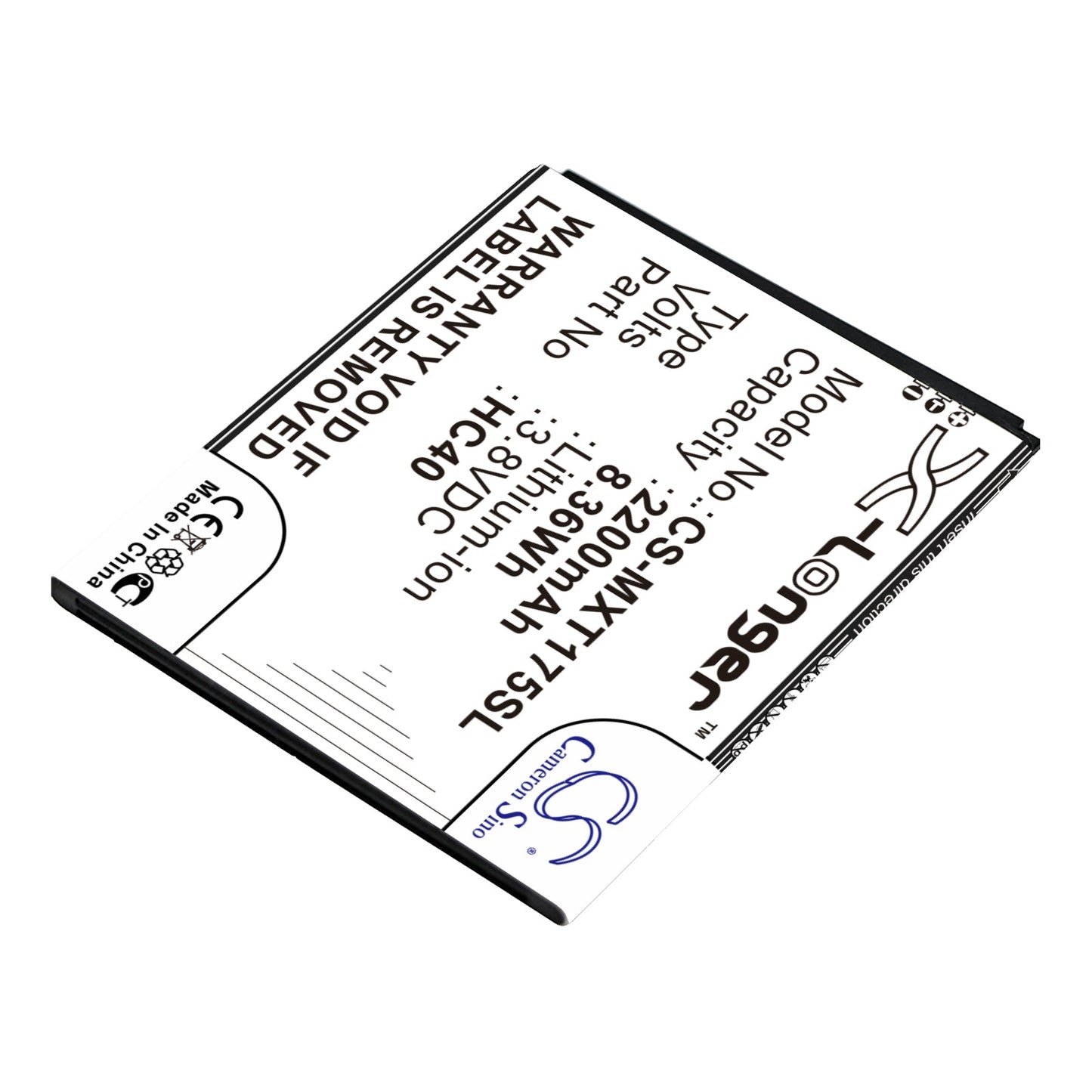 Replacement Battery for Motorola  M2998 – Mobile, SmartPhone – 2200mAh / 8.36Wh / 3.8V