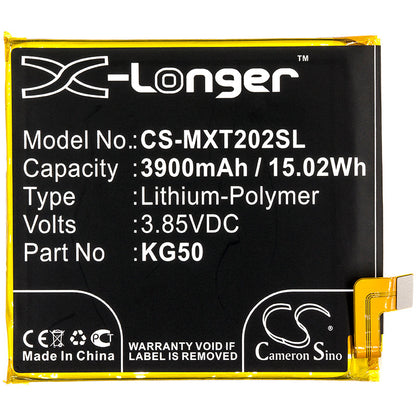 Replacement Battery for Motorola  Moto One Hyper – Mobile, SmartPhone – 3900mAh / 15.02Wh / 3.85V