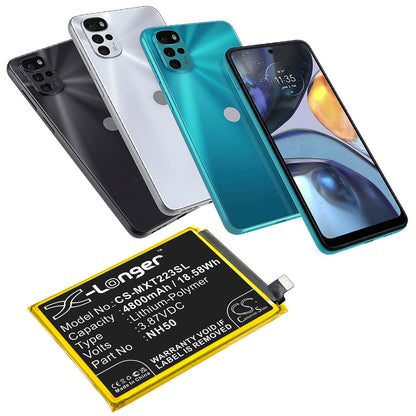 Replacement Battery for Motorola  Moto G22 – Mobile, SmartPhone – 4800mAh / 18.58Wh / 3.87V