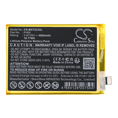 Replacement Battery for Motorola  Moto G23 – Mobile, SmartPhone – 4850mAh / 18.77Wh / 3.87V