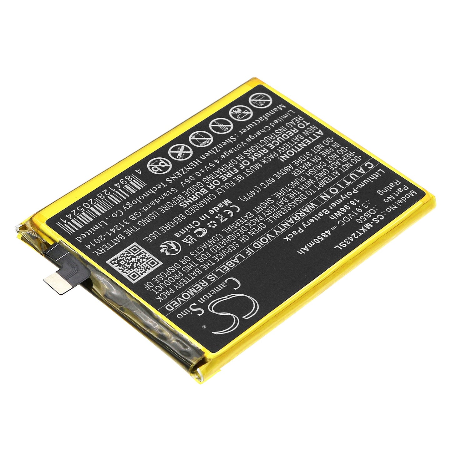 Replacement Battery for Motorola  Moto G84 5G – Mobile, SmartPhone – 4850mAh / 18.96Wh / 3.91V