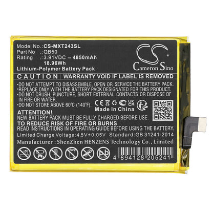 Replacement Battery for Motorola  Moto G84 5G – Mobile, SmartPhone – 4850mAh / 18.96Wh / 3.91V