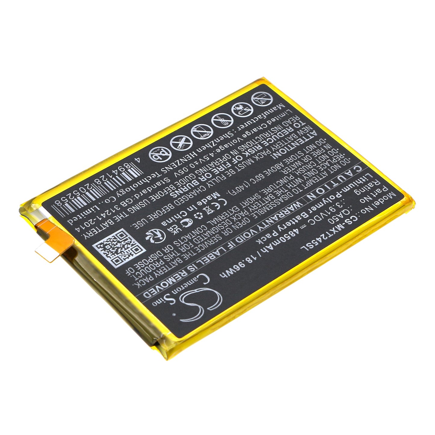 Replacement Battery for Motorola  Moto G24 Power 4G – Mobile, SmartPhone – 4850mAh / 18.96Wh / 3.91V
