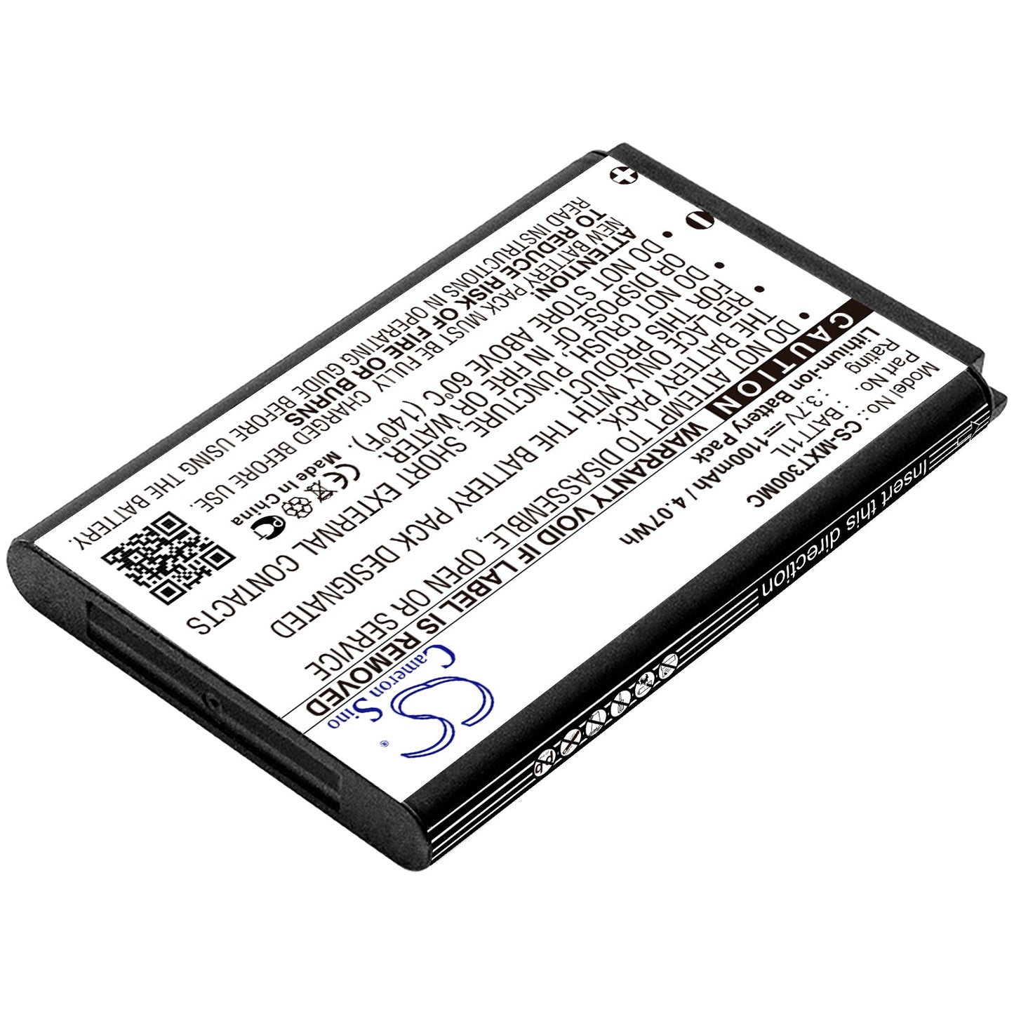 Replacement Battery for Navgear  MDV-2250.HD – Camera – 1100mAh / 4.07Wh / 3.7V
