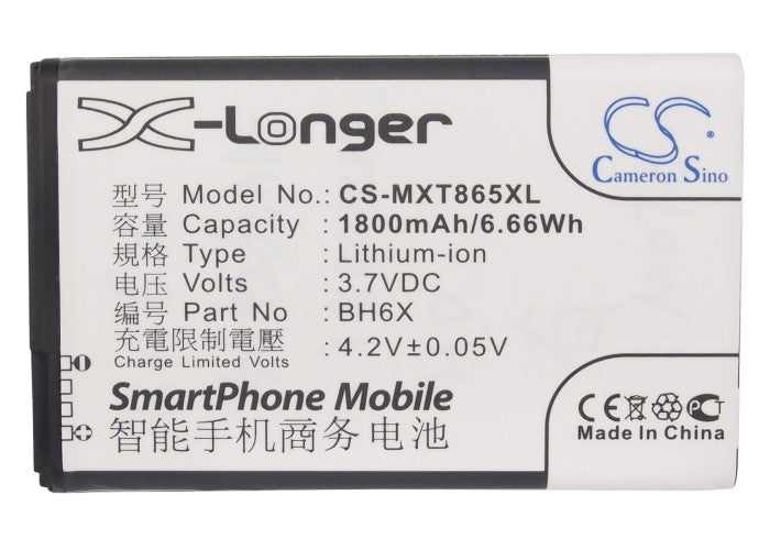 Replacement Battery for Motorola  A954 – Mobile, SmartPhone – 1800mAh/6.66Wh / 3.7V