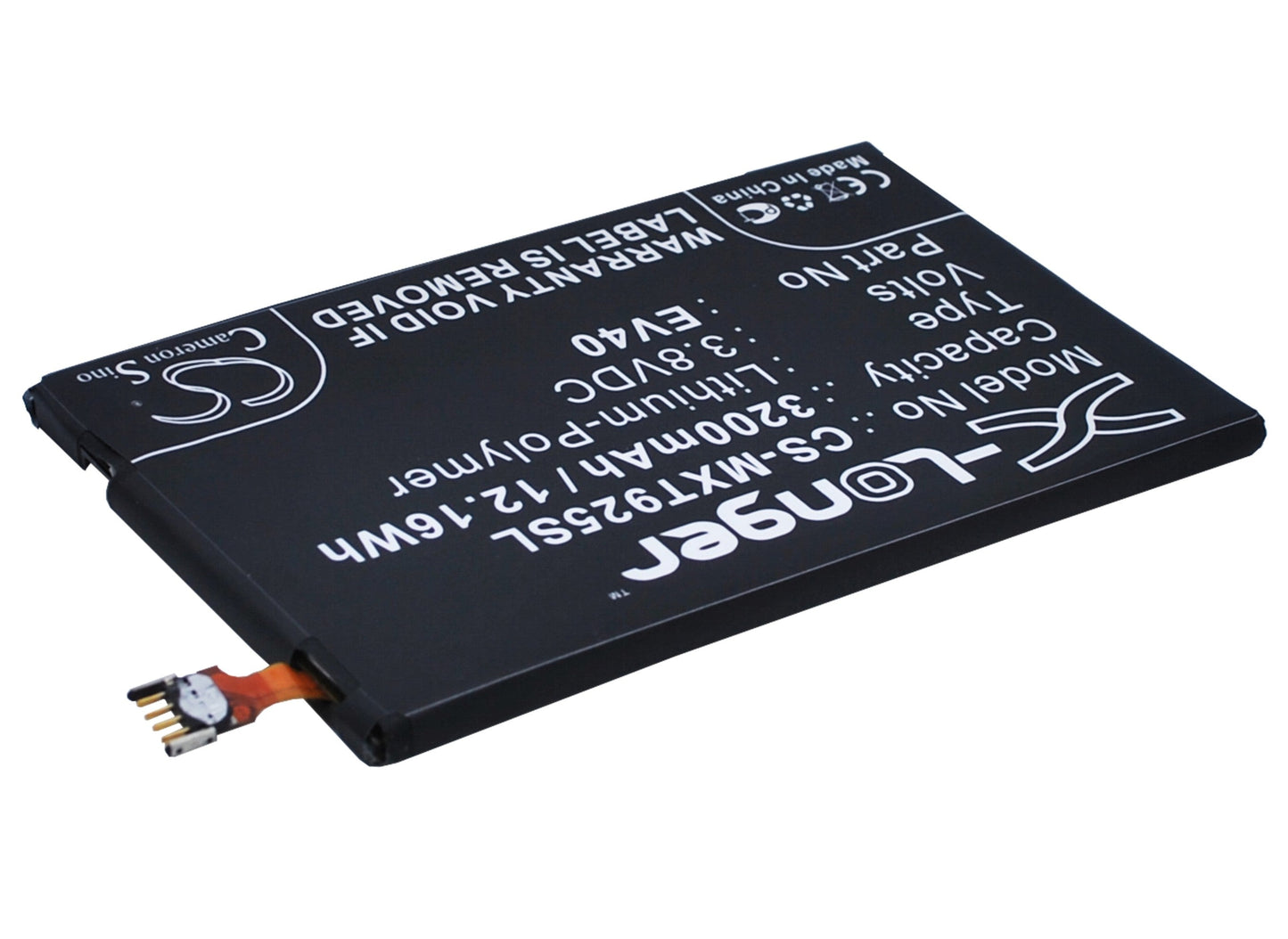 Replacement Battery for Motorola  Droid Razr HD – Mobile, SmartPhone – 3200mAh / 12.16Wh / 3.8V