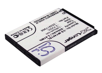 Replacement Battery for Sagem  MY401C – Mobile, SmartPhone – 650mAh/2.41Wh / 3.7V