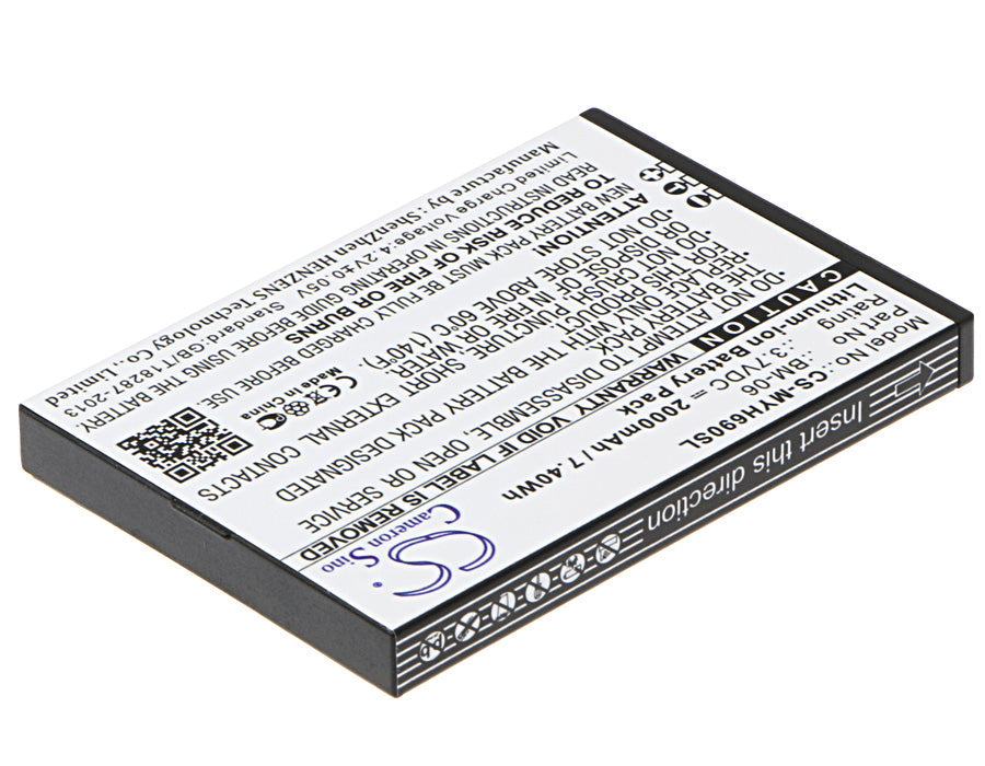 Replacement Battery for myPhone  Hammer Iron – Mobile, SmartPhone – 2000mAh / 7.40Wh / 3.7V