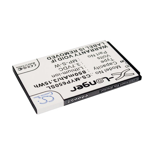 Replacement Battery for MyPhone  6500 – Mobile, SmartPhone – 850mAh / 3.15Wh / 3.7V