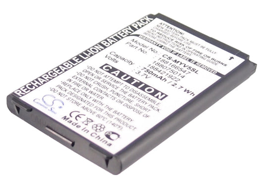 Replacement Battery for Vodafone  Simply 1 – Mobile, SmartPhone – 750mAh / 2.78Wh / 3.7V