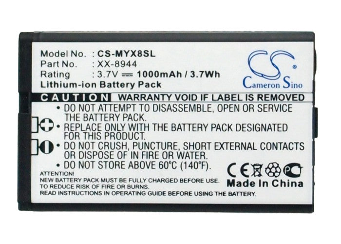 Replacement Battery for Sagem  MYX8 – Mobile, SmartPhone – 1000mAh / 3.7V
