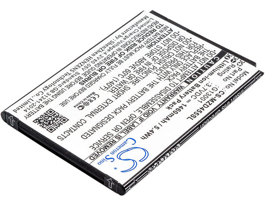 Replacement Battery for NAVON  MD455 – Mobile, SmartPhone – 1460mAh / 5.40Wh / 3.7V