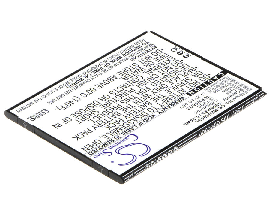 Replacement Battery for NAVON  Mizu MZT005 – Mobile, SmartPhone – 1500mAh / 5.55Wh / 3.7V