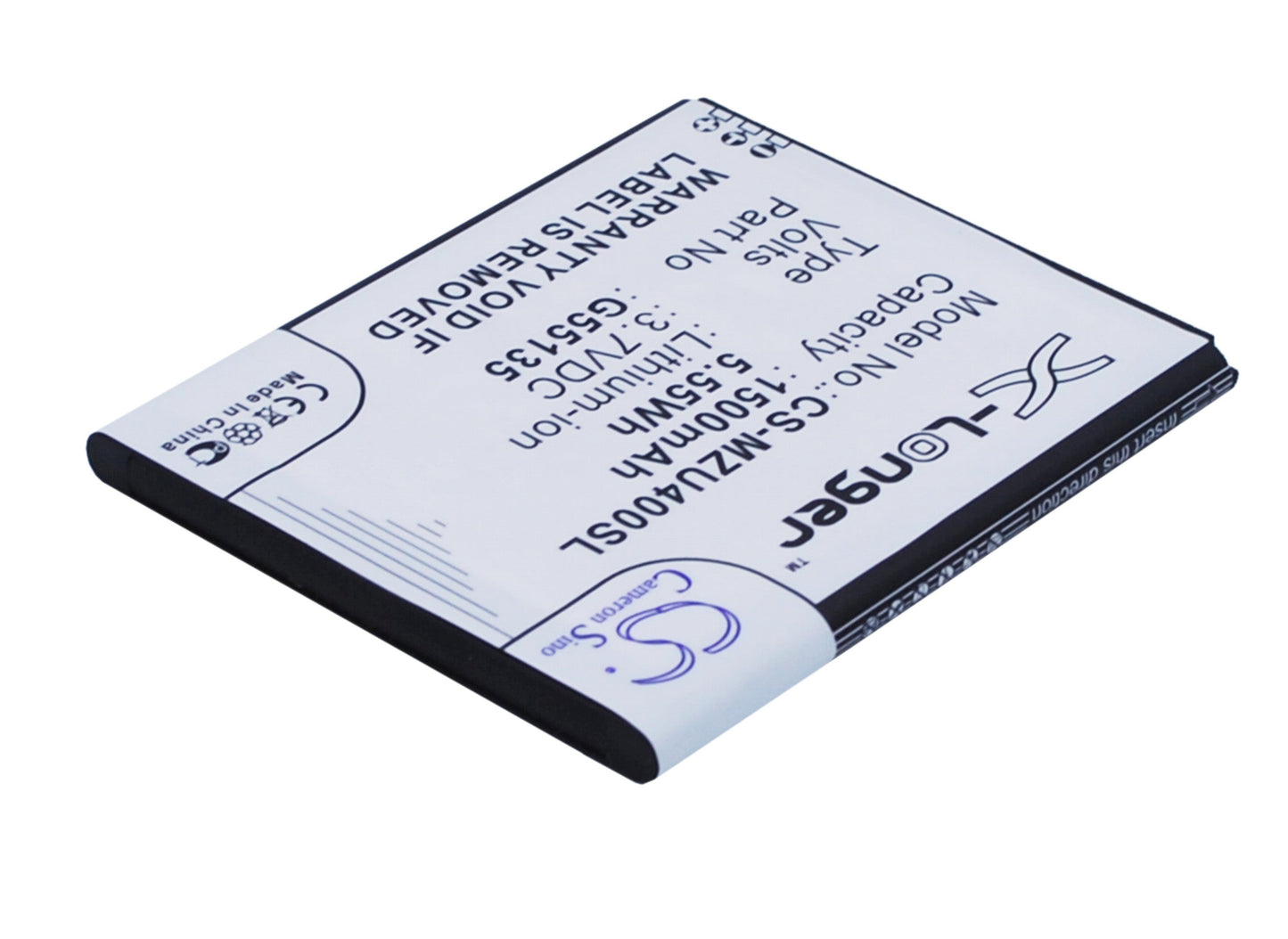 Replacement Battery for NAVON  Mizu M400 – Mobile, SmartPhone – 1500mAh / 5.55Wh / 3.7V