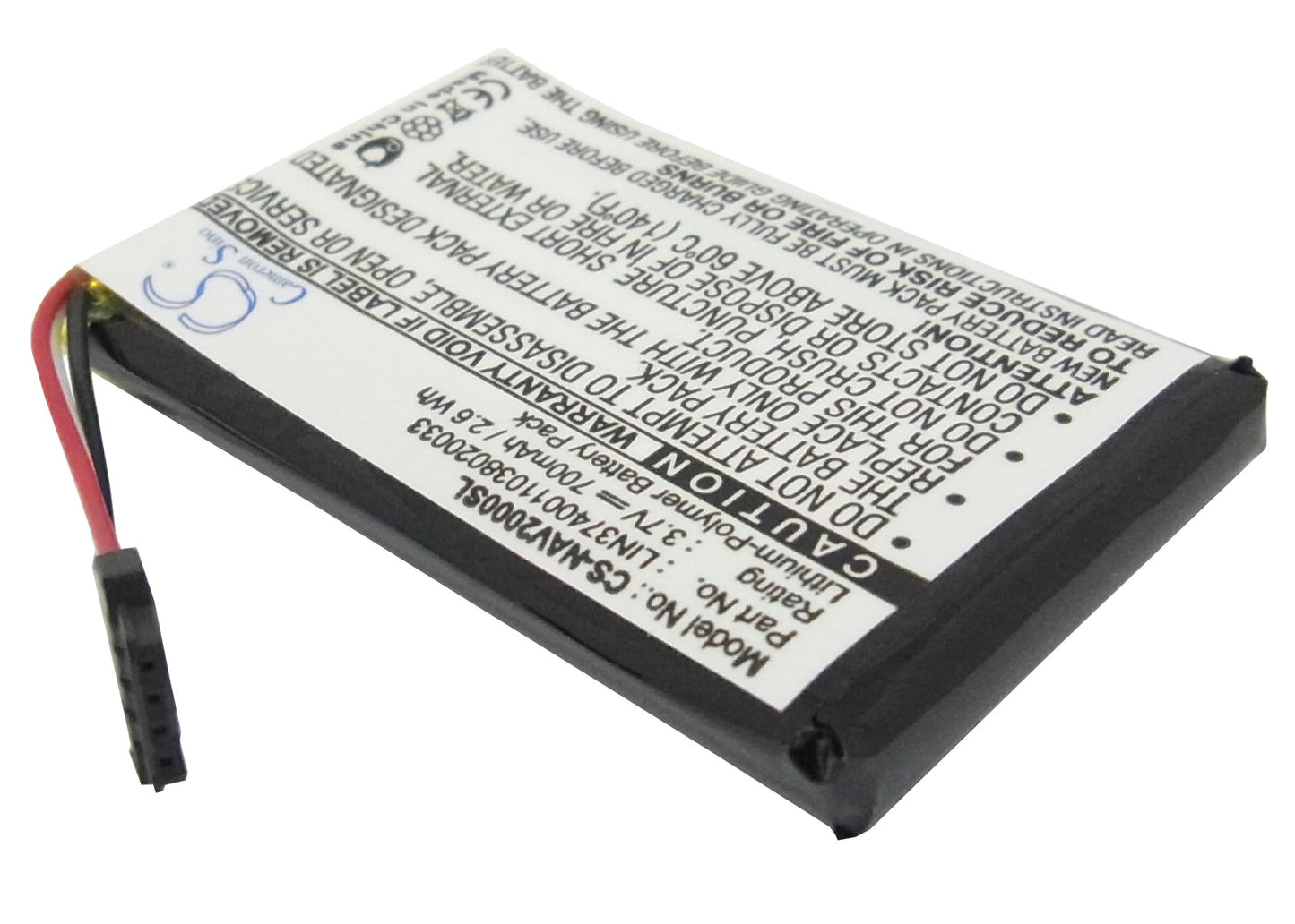 Replacement Battery for Navigon  20 Easy – GPS, Navigator – 700mAh / 3.7V