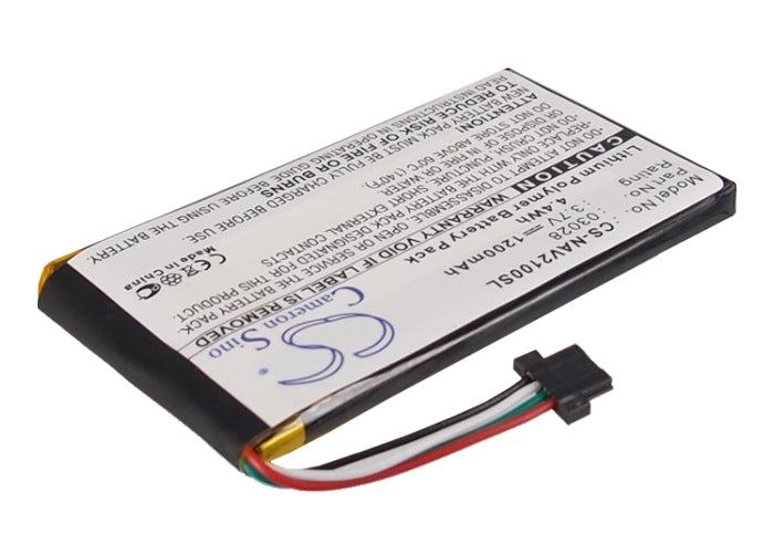 Replacement Battery for Navigon  2100 Max – GPS, Navigator – 1200mAh / 3.7V