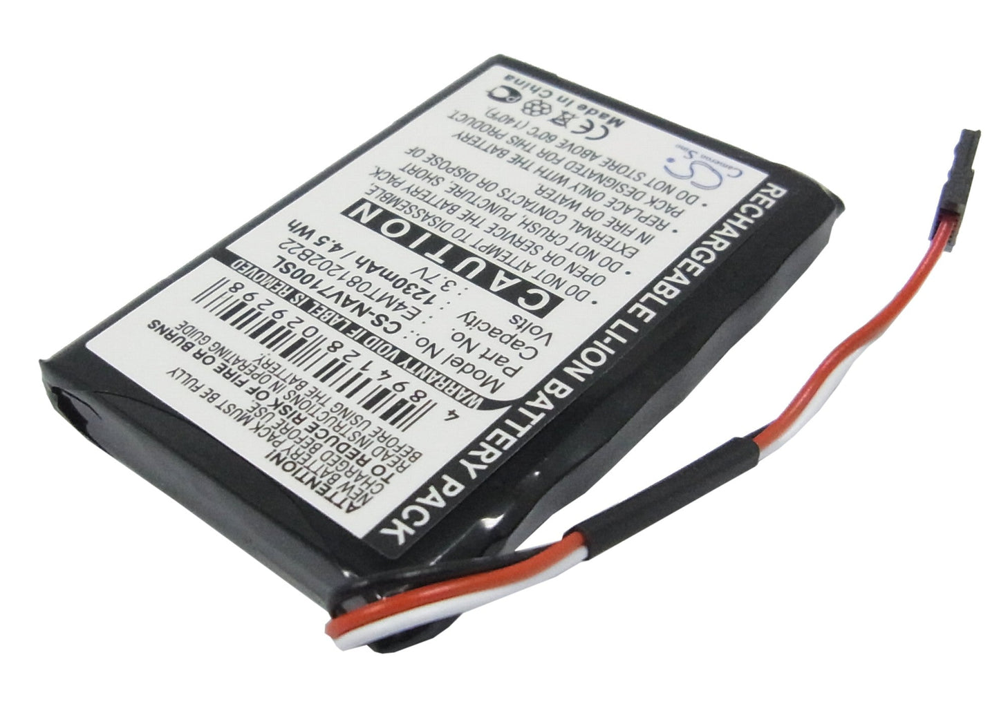 Replacement Battery for NAVMAN  N20 – GPS, Navigator – 1230mAh / 4.55Wh / 3.7V