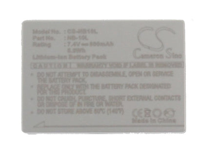 Replacement Battery for Canon  PowerShot G1 X – Camera – 800mAh / 5.92Wh / 7.4V