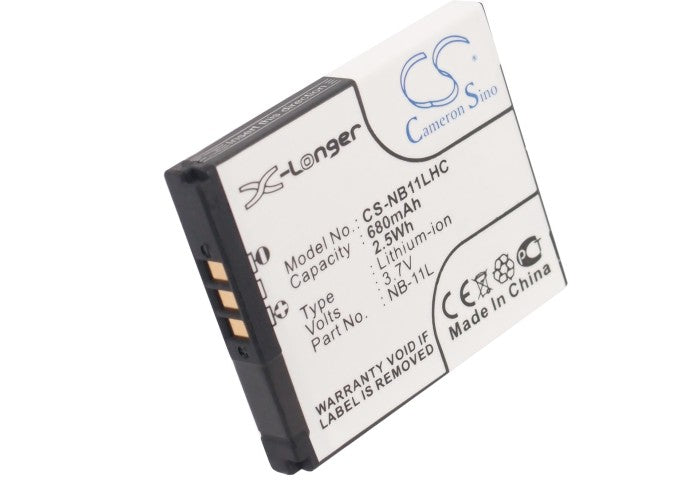 Replacement Battery for Canon  ELPH 110 HS – Camera – 680mAh / 2.52Wh / 3.7V
