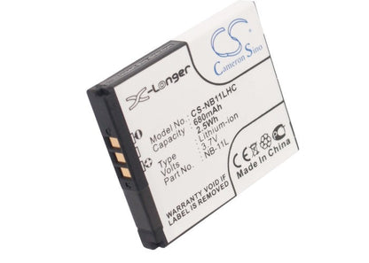 Replacement Battery for Canon  ELPH 110 HS – Camera – 680mAh / 2.52Wh / 3.7V