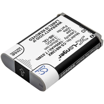Replacement Battery for Canon  LEGRIA Mini X – Camera – 1900mAh / 6.84Wh / 3.6V