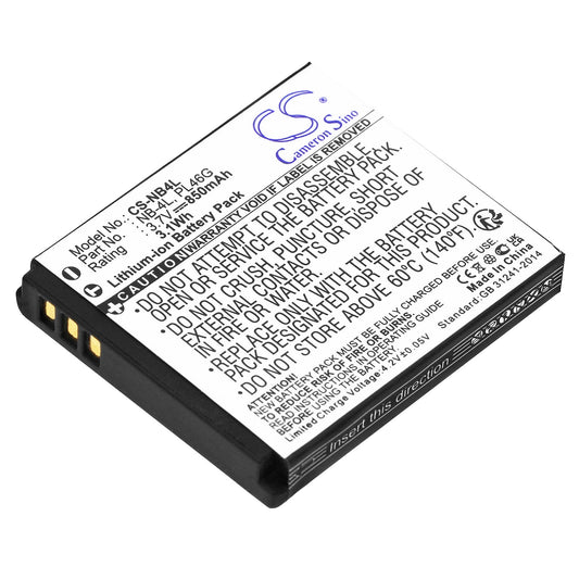 Replacement Battery for Canon  Digital IXUS 100 IS – Camera – 850mAh/3.1Wh / 3.7V
