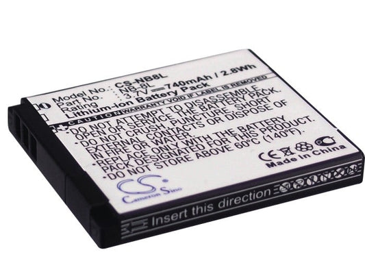 Replacement Battery for Canon  PowerShot A2200 – Camera – 740mAh / 3.7V