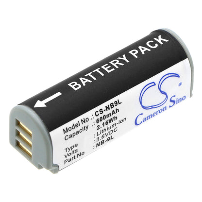 Replacement Battery for Canon  IXUS 1000 HS – Camera – 600mAh / 2.16Wh / 3.6V