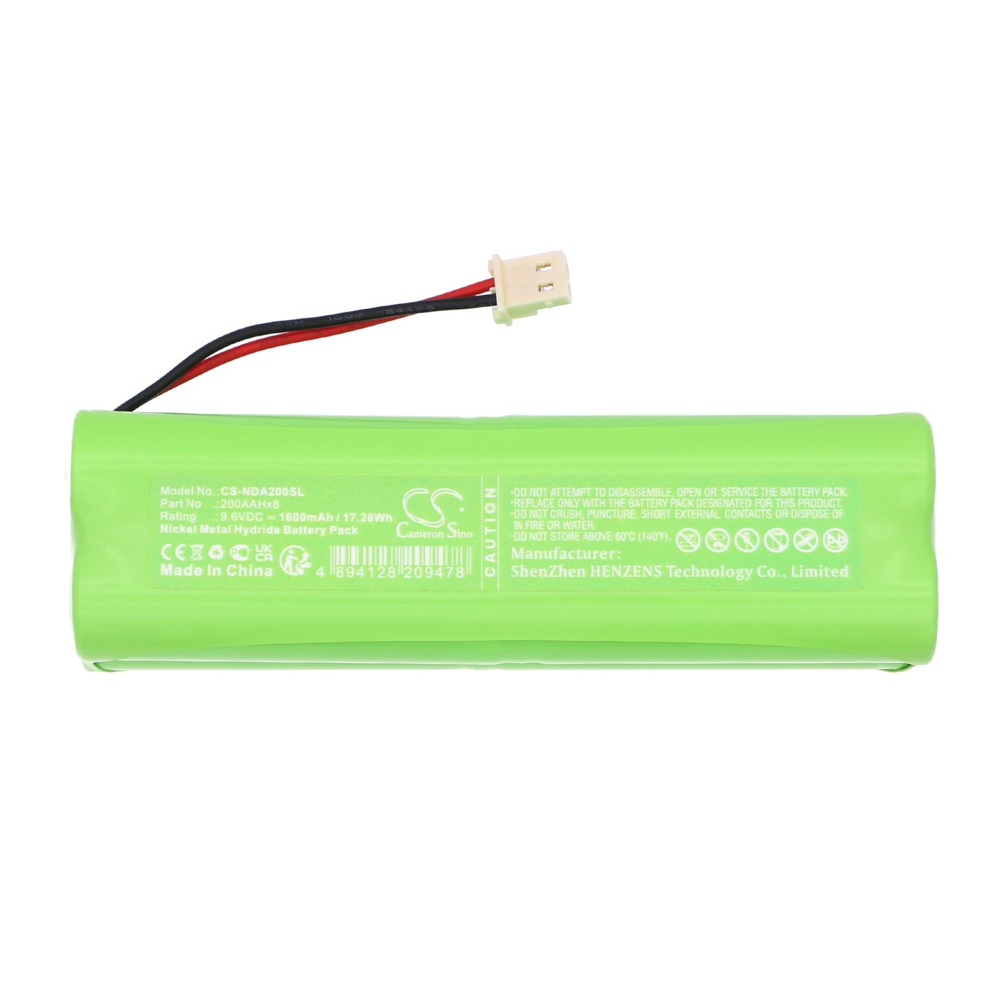 Replacement Battery for intern  NDE-A02 – Electronic Scales – 1800mAh / 17.28Wh / 9.6V