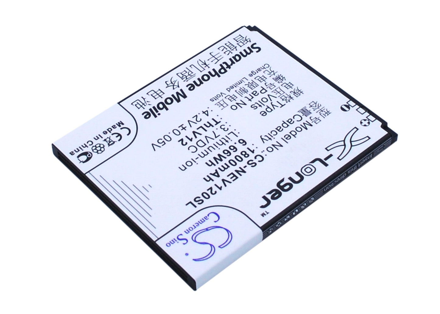 Replacement Battery for NEO  MC-V12 – Mobile, SmartPhone – 1800mAh / 6.66Wh / 3.7V