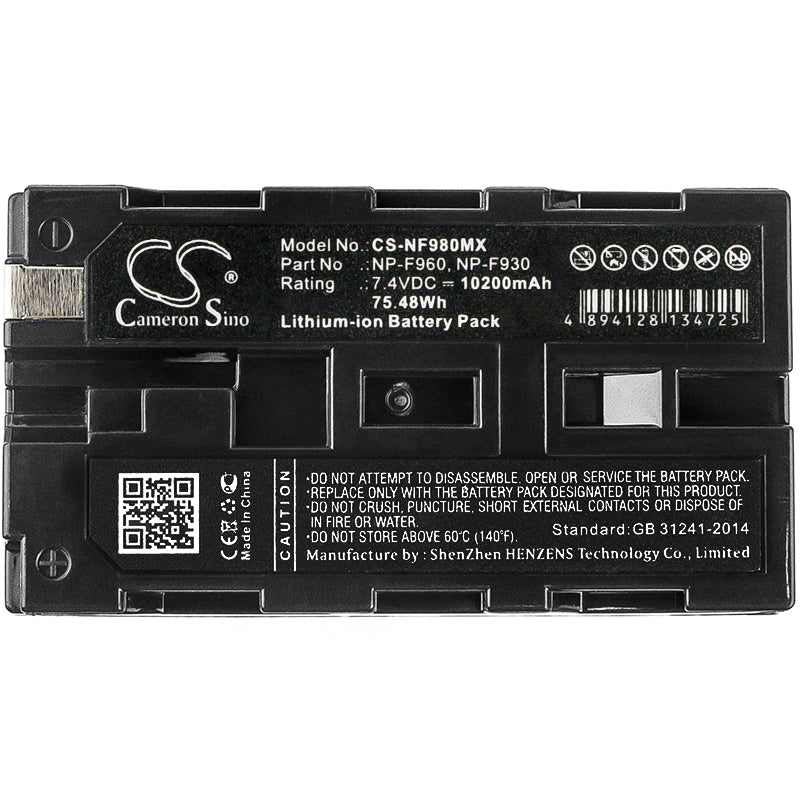 Replacement Battery for Sony  CCD-RV100 – Camera – 10200mAh / 75.48Wh / 7.4V