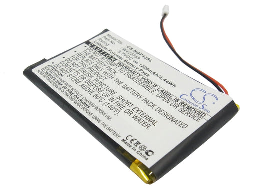 Replacement Battery for Navgear  StreetMate GP-43 – GPS, Navigator – 1200mAh / 3.7V