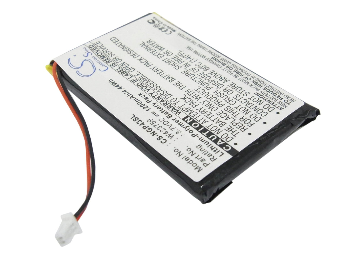 Replacement Battery for Navgear  StreetMate GP-43 – GPS, Navigator – 1200mAh / 3.7V