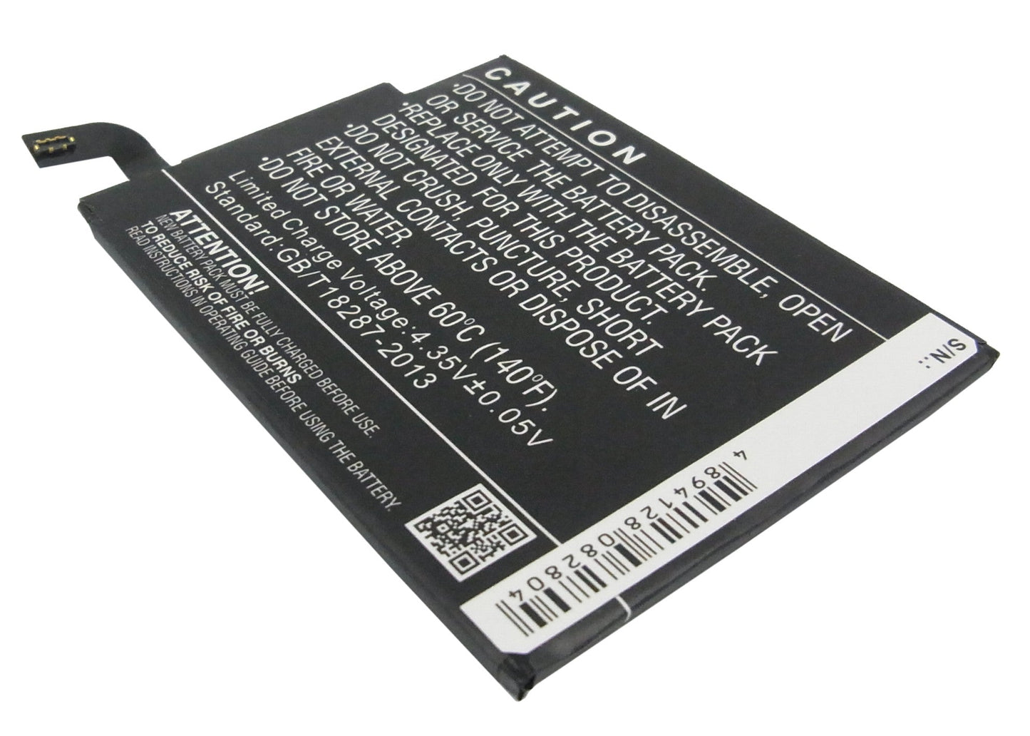 Replacement Battery for Nokia  Batman – Mobile, SmartPhone – 3500mAh / 13.30Wh / 3.8V