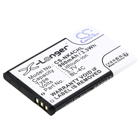 Replacement Battery for Rollei  Compactline 83 – Camera – 900mAh / 3.33Wh / 3.7V