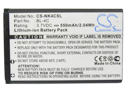 Replacement Battery for Olympia  Vox Color – Mobile, SmartPhone – 550mAh / 2.04Wh / 3.7V