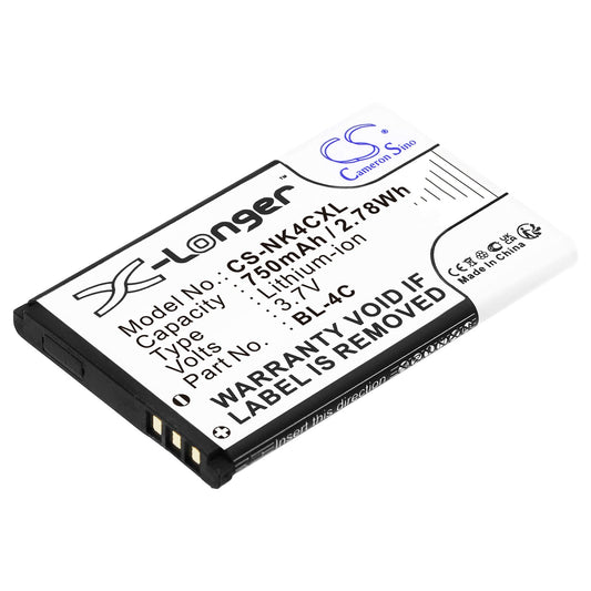 Replacement Battery for Rollei  Compactline 83 – Camera – 750mAh / 2.78Wh / 3.7V